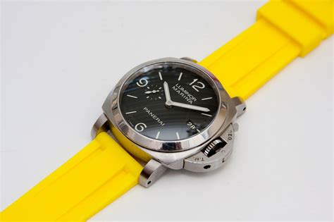 Panerai Yellow Rubber Strap 24/22 